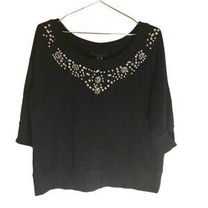 I Jeans by Buffalo embellished short sleeved sweatshirt size XL